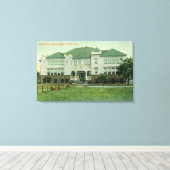 Buiten Uitzicht van de Lytton Avenue School Canvas Afdruk (Insitu (Houten vloer))