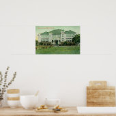 Buiten Uitzicht van de Lytton Avenue School Poster (Keuken)