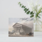 Buiten uitzicht van de Madeleine, Parijs Briefkaart (Staand voorkant)