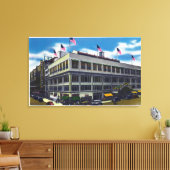 Buiten Uitzicht van de Madison Square Garden Canvas Afdruk (Insitu (Woonkamer))