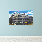 Buiten Uitzicht van de Madison Square Garden Canvas Afdruk (Insitu (Houten vloer))