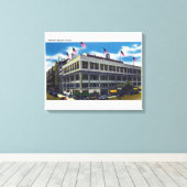 Buiten Uitzicht van de Madison Square Garden Canvas Afdruk (Insitu (Houten vloer))