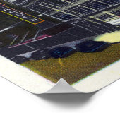 Buiten Uitzicht van de Madison Square Garden Poster (Hoek)