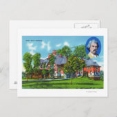 Buiten Uitzicht van de Mark Twain Memorial Briefkaart (Voorkant / Achterkant)