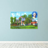 Buiten Uitzicht van de Mark Twain Memorial Canvas Afdruk (Insitu (Houten vloer))