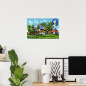Buiten Uitzicht van de Mark Twain Memorial Poster (Thuiskantoor)