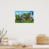 Buiten Uitzicht van de Mark Twain Memorial Poster (Keuken)