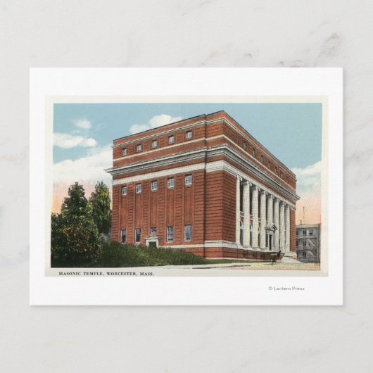 Buiten Uitzicht van de Masonic Temple 2 Briefkaart (Voorkant)