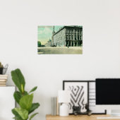 Buiten Uitzicht van de Masonic Temple 2 Poster (Thuiskantoor)