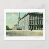 Buiten Uitzicht van de Masonic Temple Briefkaart (Voorkant)