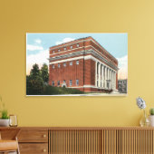 Buiten Uitzicht van de Masonic Temple Canvas Afdruk (Insitu (Woonkamer))