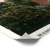 Buiten Uitzicht van de Masonic Temple Poster (Hoek)