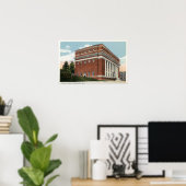 Buiten Uitzicht van de Masonic Temple Poster (Thuiskantoor)