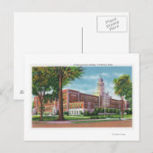 Buiten Uitzicht van de middelbare school Briefkaart (Voorkant / Achterkant)