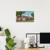 Buiten Uitzicht van de middelbare school Poster (Thuiskantoor)