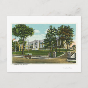 Buiten Uitzicht van de middelbare school van Kings Briefkaart