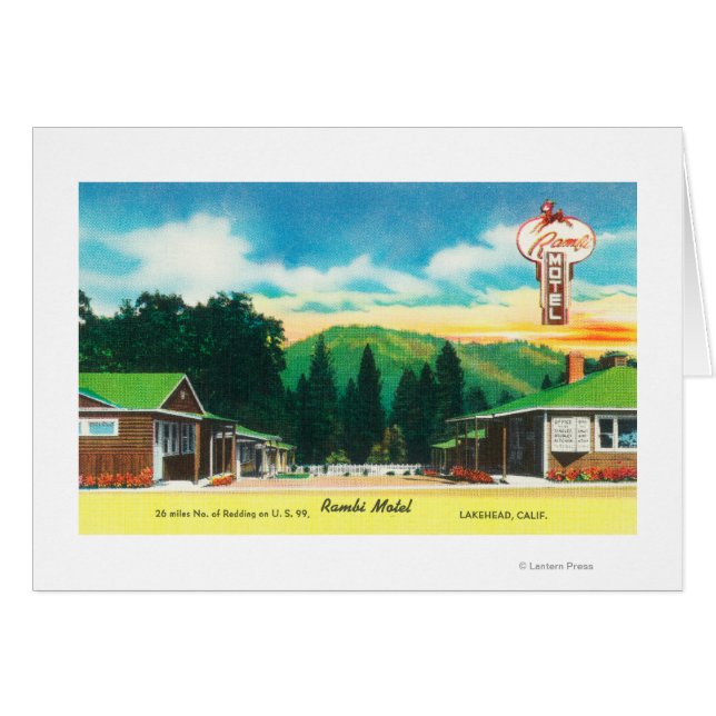 Buiten Uitzicht van de MotelLakehead, CA (Voorkant Horizontaal)