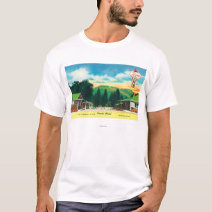 Buiten Uitzicht van de MotelLakehead, CA T-shirt