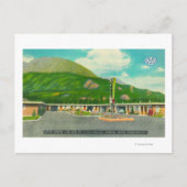 Buiten Uitzicht van de Mt. Si Motel Briefkaart (Voorkant)