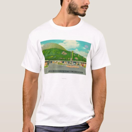 Buiten Uitzicht van de Mt. Si Motel T-shirt (Voorkant)