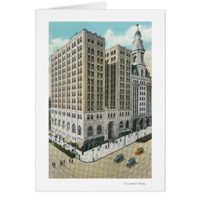 Buiten Uitzicht van de nationale spaarbank (Voorkant)