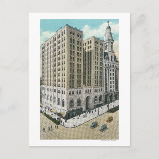 Buiten Uitzicht van de nationale spaarbank Briefkaart (Voorkant)