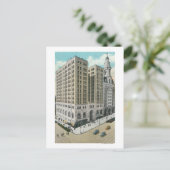 Buiten Uitzicht van de nationale spaarbank Briefkaart (Staand voorkant)