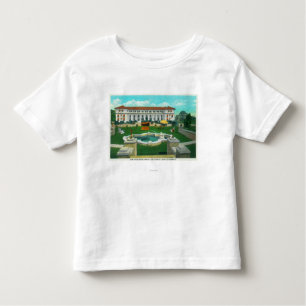 Buiten Uitzicht van de New Atascadero Inn Bungalow Kinder Shirts