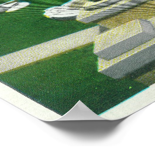 Buiten Uitzicht van de New Atascadero Inn Bungalow Poster (Hoek)