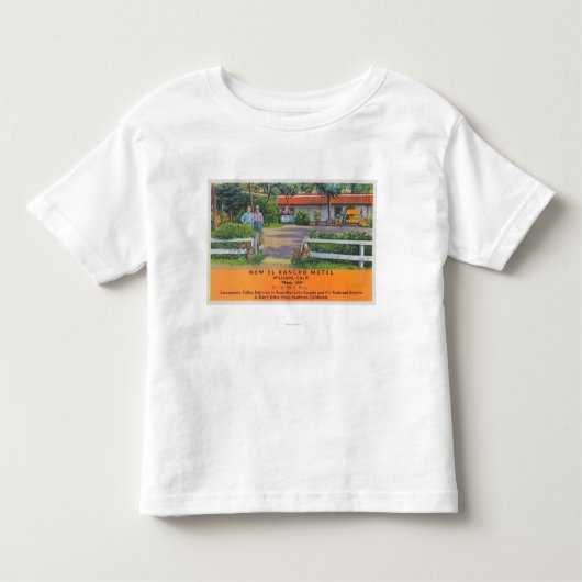 Buiten Uitzicht van de New El Rancho Motel Kinder Shirts (Voorkant)