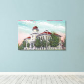 Buiten Uitzicht van de New High SchoolNapa, CA Canvas Afdruk (Insitu (Houten vloer))