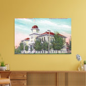 Buiten Uitzicht van de New High SchoolNapa, CA Canvas Afdruk (Insitu (Woonkamer))