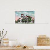 Buiten Uitzicht van de New High SchoolNapa, CA Poster (Keuken)