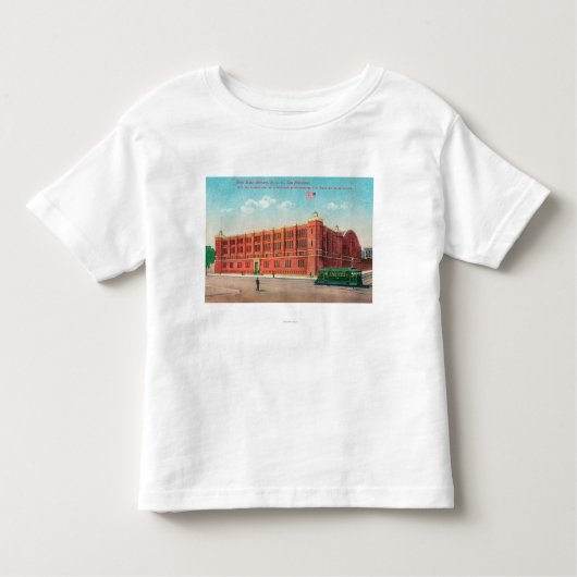Buiten Uitzicht van de New State Armory Bldg Kinder Shirts (Voorkant)