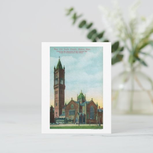 Buiten Uitzicht van de Nieuwe Oude Zuidkerk Briefkaart (Staand voorkant)