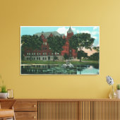 Buiten Uitzicht van de normale staatsschool Canvas Afdruk (Insitu (Woonkamer))