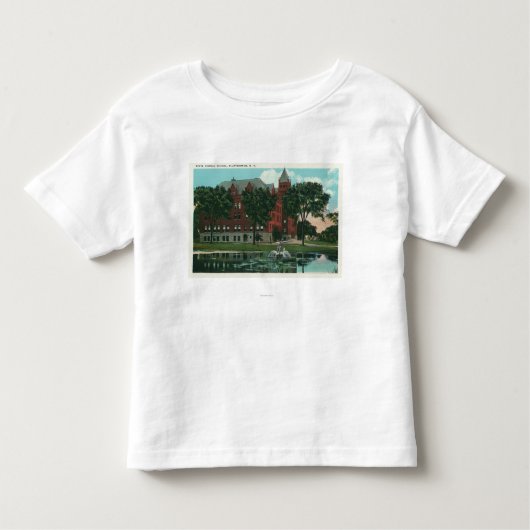 Buiten Uitzicht van de normale staatsschool Kinder Shirts (Voorkant)