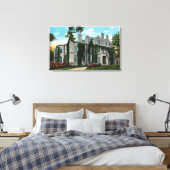 Buiten Uitzicht van de Oakland Mansion Canvas Afdruk (Insitu (Slaapkamer))