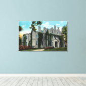 Buiten Uitzicht van de Oakland Mansion Canvas Afdruk (Insitu (Houten vloer))