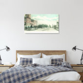 Buiten Uitzicht van de openbare bibliotheek op San Canvas Afdruk (Insitu (Slaapkamer))