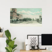 Buiten Uitzicht van de openbare bibliotheek op San Poster (Thuiskantoor)