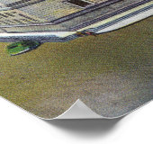 Buiten Uitzicht van de openbare bibliotheek Poster (Hoek)