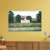 Buiten Uitzicht van de openbare school Canvas Afdruk (Insitu (Woonkamer))