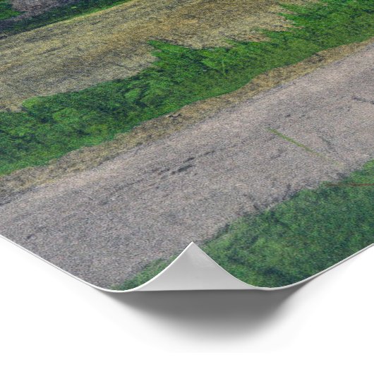 Buiten Uitzicht van de openbare school Poster (Hoek)