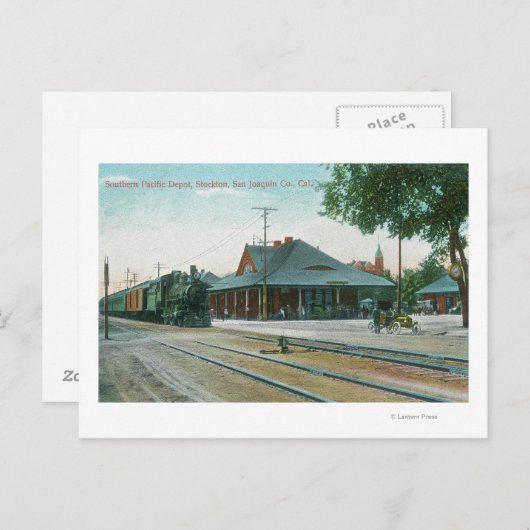 Buiten Uitzicht van de opslagplaats van het zuidel Briefkaart (Voorkant / Achterkant)