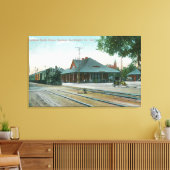 Buiten Uitzicht van de opslagplaats van het zuidel Canvas Afdruk (Insitu (Woonkamer))