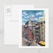 Buiten Uitzicht van de Oude bijeenkomst van de Sou Briefkaart (Voorkant / Achterkant)