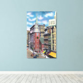 Buiten Uitzicht van de Oude bijeenkomst van de Sou Canvas Afdruk (Insitu (Houten vloer))