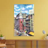 Buiten Uitzicht van de Oude bijeenkomst van de Sou Canvas Afdruk (Insitu (Woonkamer))