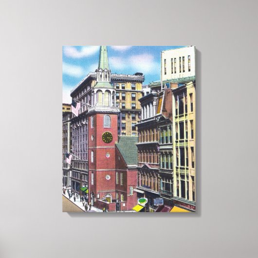Buiten Uitzicht van de Oude bijeenkomst van de Sou Canvas Afdruk (Voorkant)